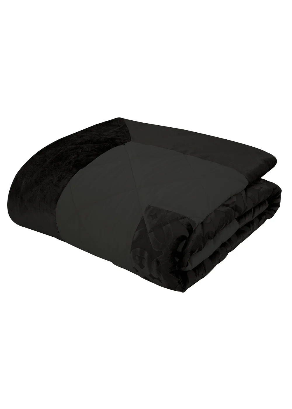 Catherine Lansfield Lattice Cut Velvet Quilted Bedspread (220x230cm) - One Size Image 3