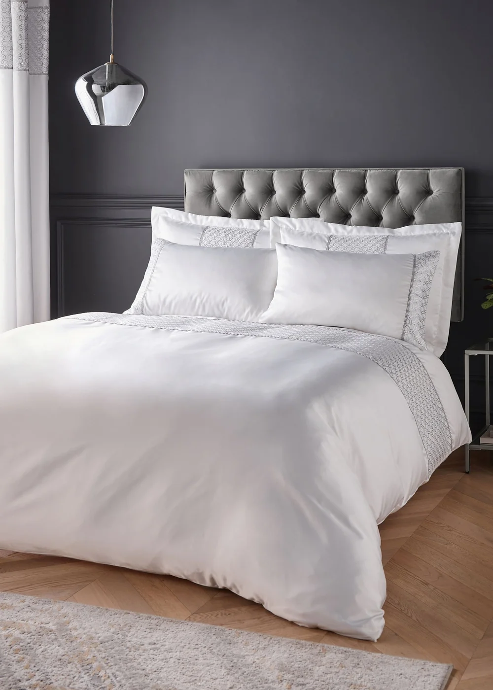 Catherine Lansfield Deco Sequin Duvet Cover Set - Double Image 1