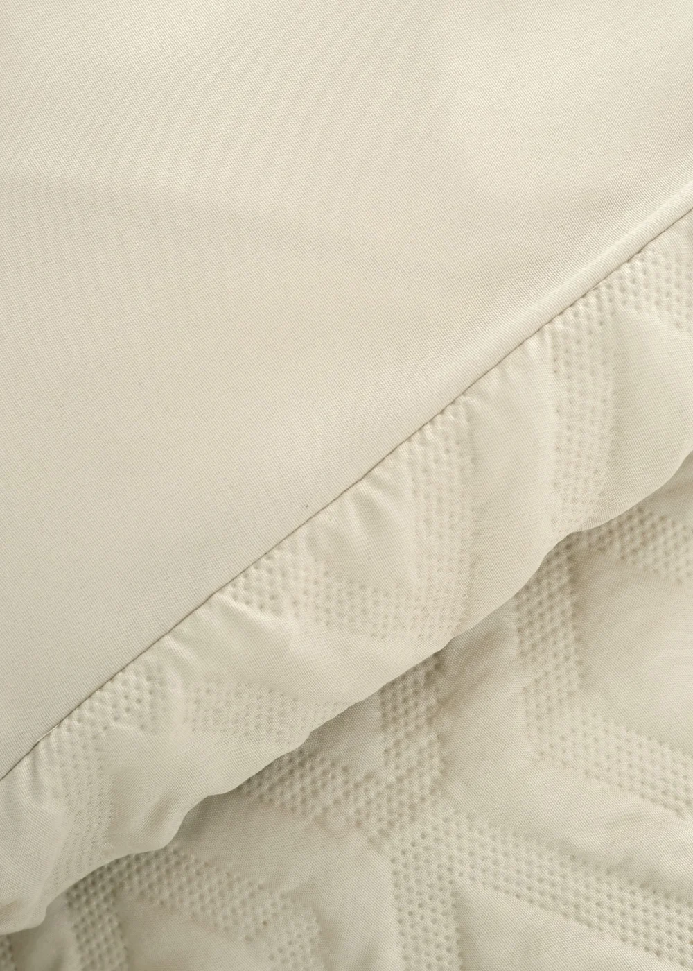 Catherine Lansfield Jacob Geo Soft Touch Duvet Cover Set Natural - Single Image 3