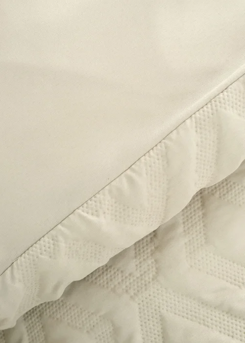 Catherine Lansfield Jacob Geo Soft Touch Duvet Cover Set Natural - Single Image 3