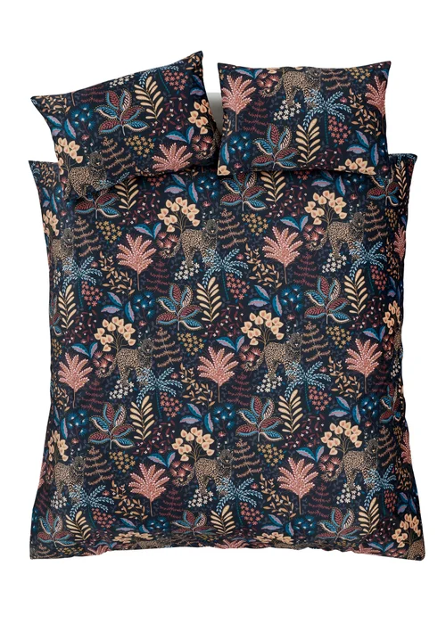 Catherine Lansfield Soft Velvet Exotic Leopard Duvet Cover Set - Single Image 5