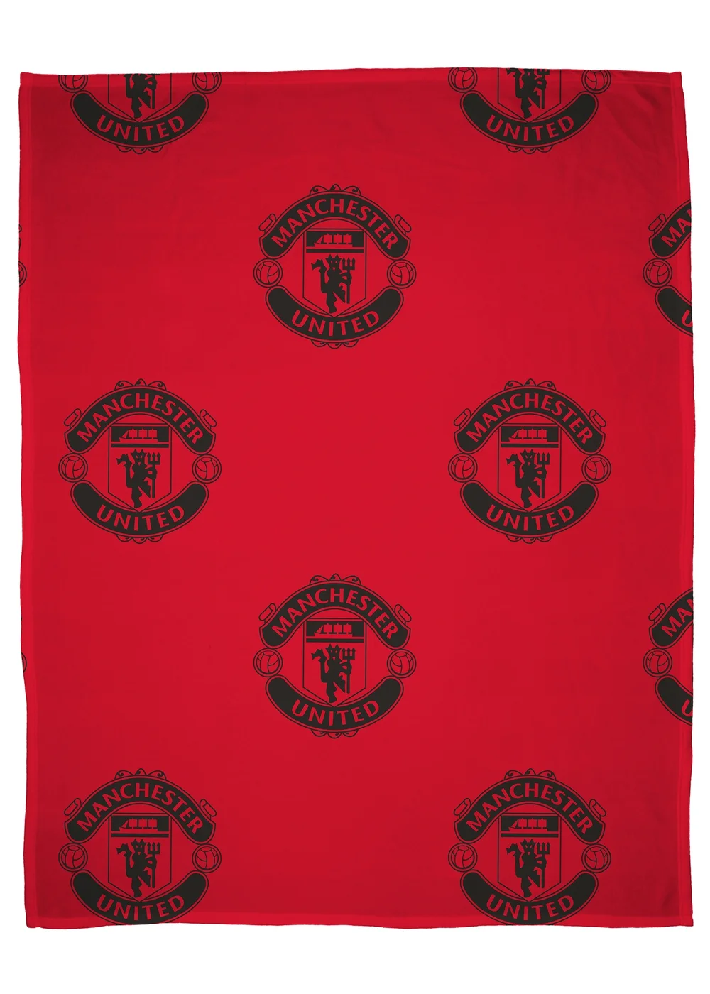 Manchester United FC Faux-Shearling Backed Fleece Throw (120x150cm) - 120 X 150 Image 5
