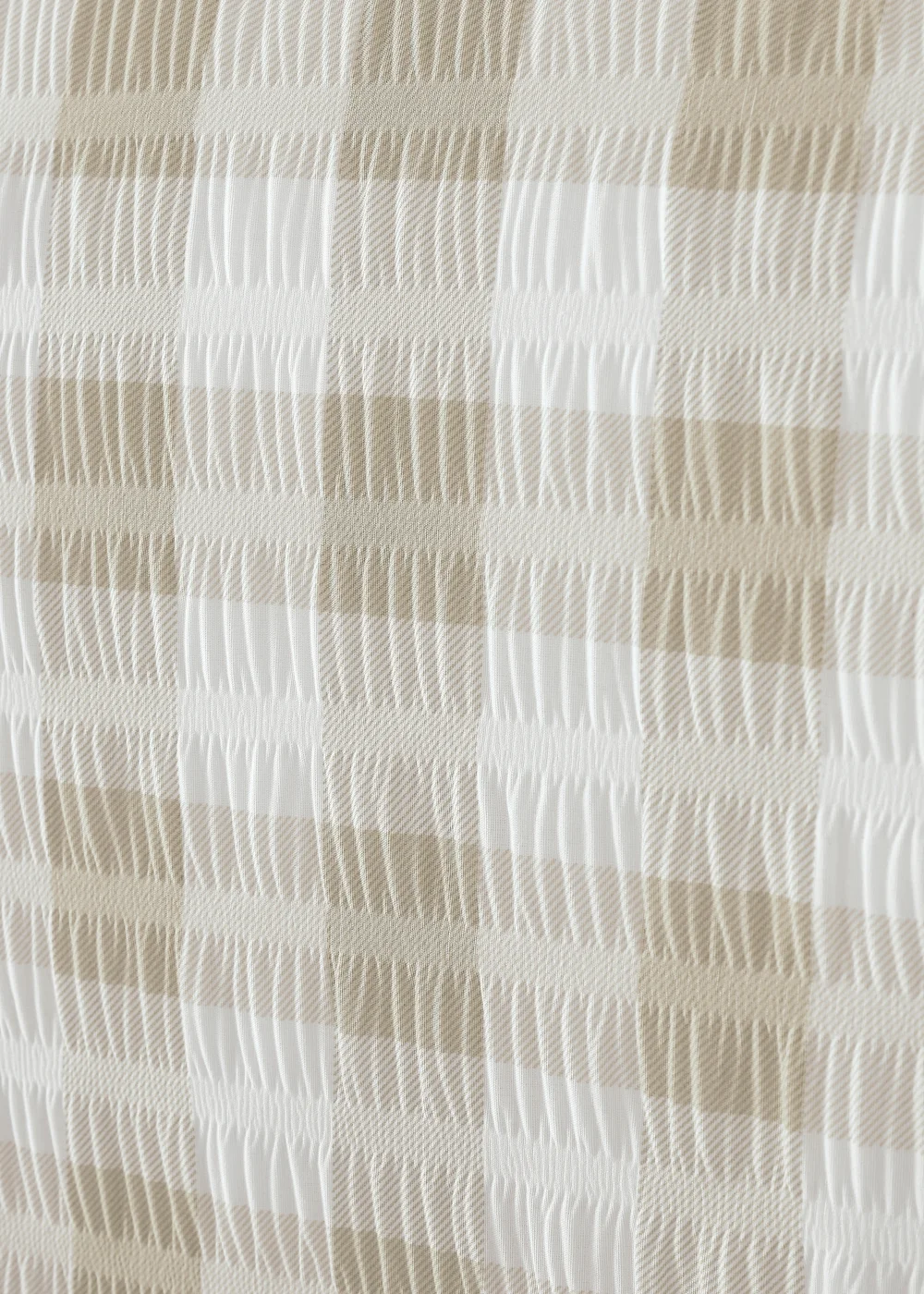 Catherine Lansfield Seersucker Gingham Check Duvet Cover Set - Single Image 5