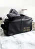 Personalised Memento Company Black Luxury Leatherette Wash Bag - One Size Image 3