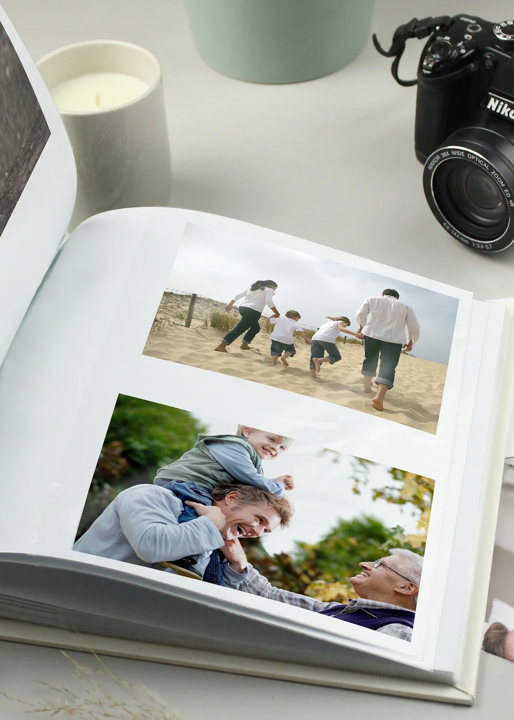 Personalised Memento Company Ivory Birthday Square Photo Album - One Size Image 4