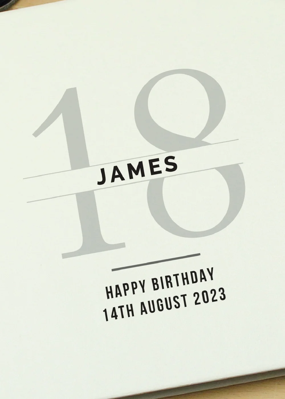 Personalised Memento Company Ivory Birthday Square Photo Album - One Size Image 2