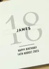 Personalised Memento Company Ivory Birthday Square Photo Album - One Size Image 2