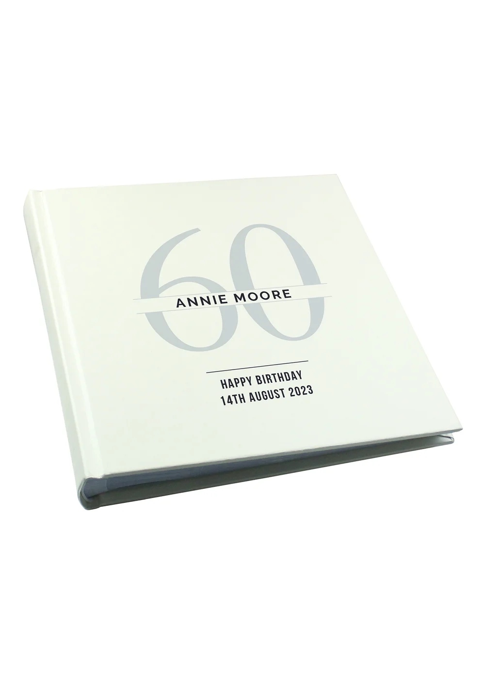 Personalised Memento Company Ivory Birthday Square Photo Album - One Size Image 1