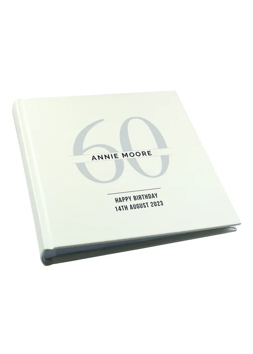 Personalised Memento Company Ivory Birthday Square Photo Album - One Size Image 1