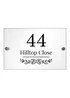 Personalised Memento Company Clear Botanical Acrylic House Sign - One Size Image 1
