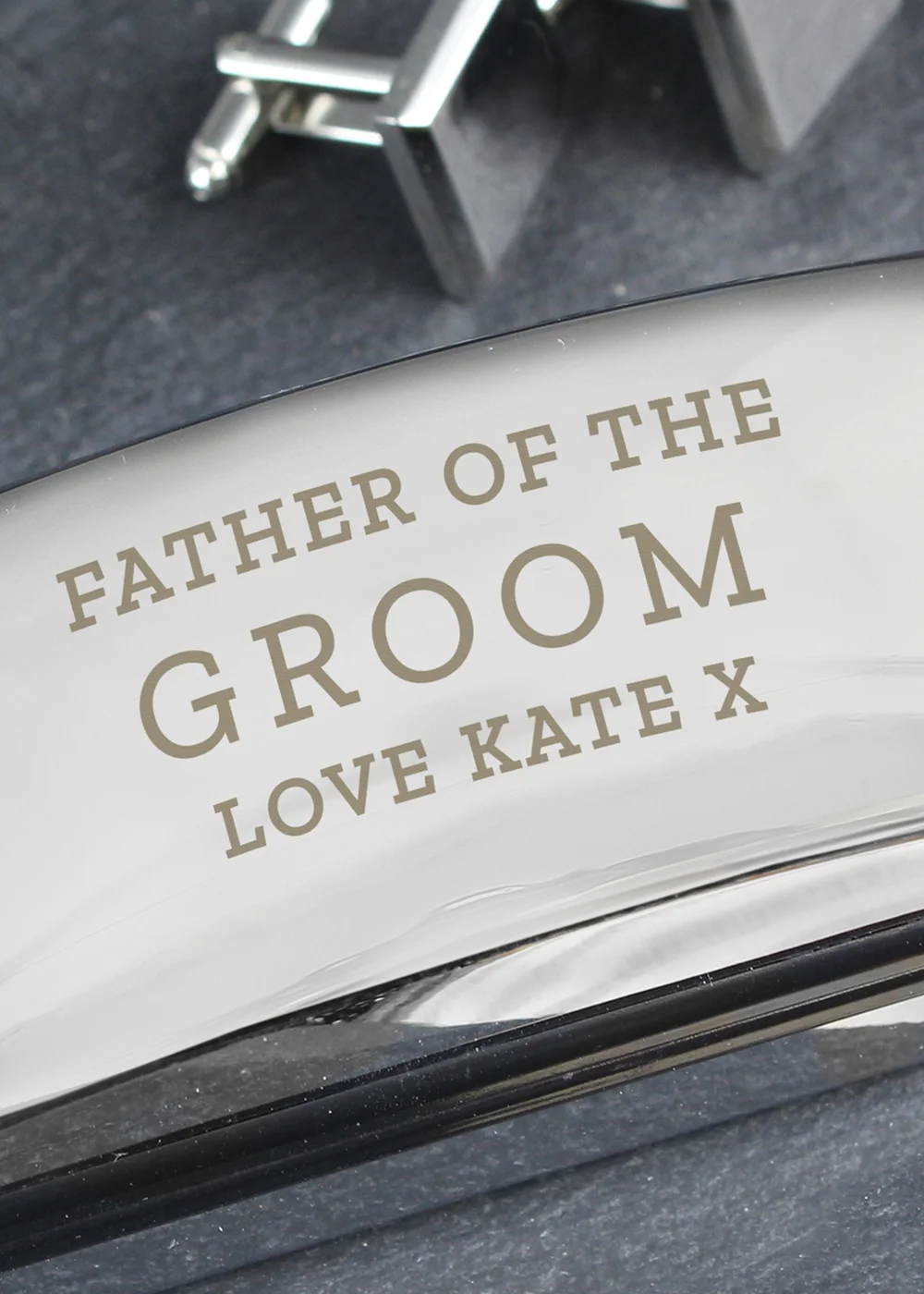 Personalised Memento Company Wedding Cufflink Box - One Size Image 2