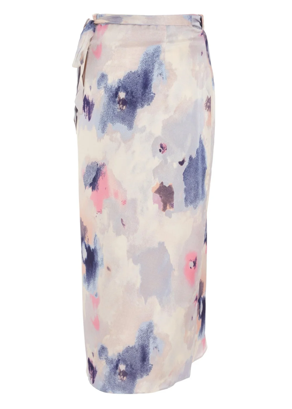 Quiz Multi Marble Print Wrap Midi Skirt - Size 4 Clothing Image 5