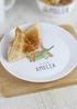 Personalised Memento Company White Animal Alphabet Plastic Plate - One Size Image 3