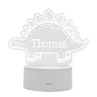 Personalised Memento Company Clear Dinosaur LED Colour Changing Night Light - One Size Image 5
