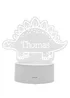 Personalised Memento Company Clear Dinosaur LED Colour Changing Night Light - One Size Image 1