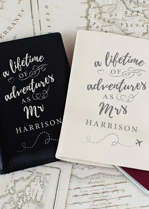 Personalised Memento Company Cream Lifetime of Adventures Couples Passports - One Size Image 2