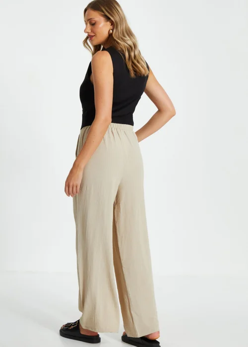 Quiz Stone Wide Leg Trousers - S Image 2
