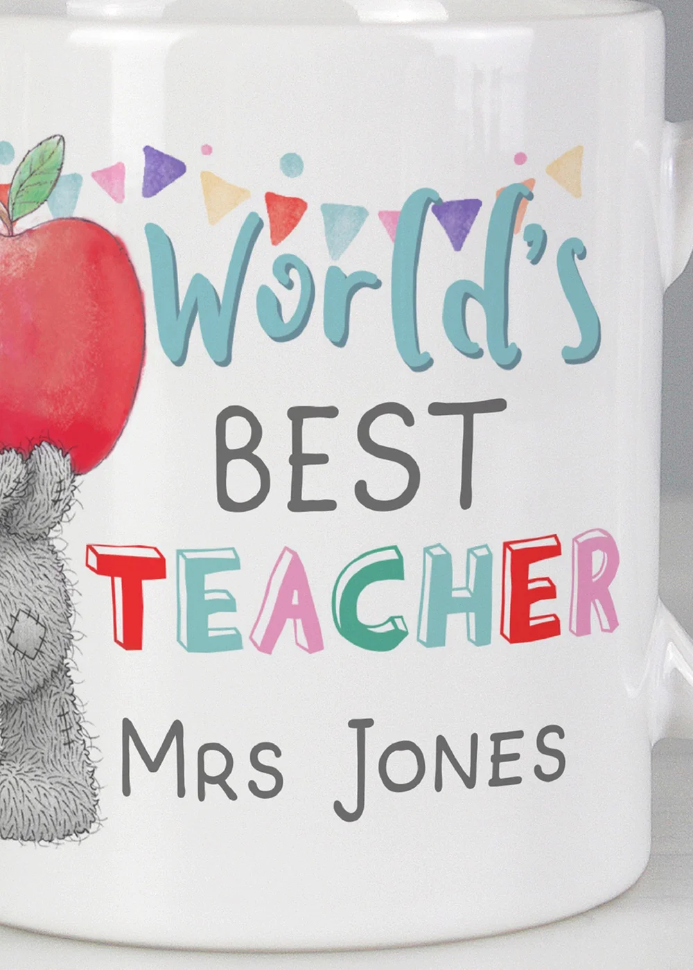 Personalised Memento Company White Me to You World's Best Teacher Mug - One Size Image 2