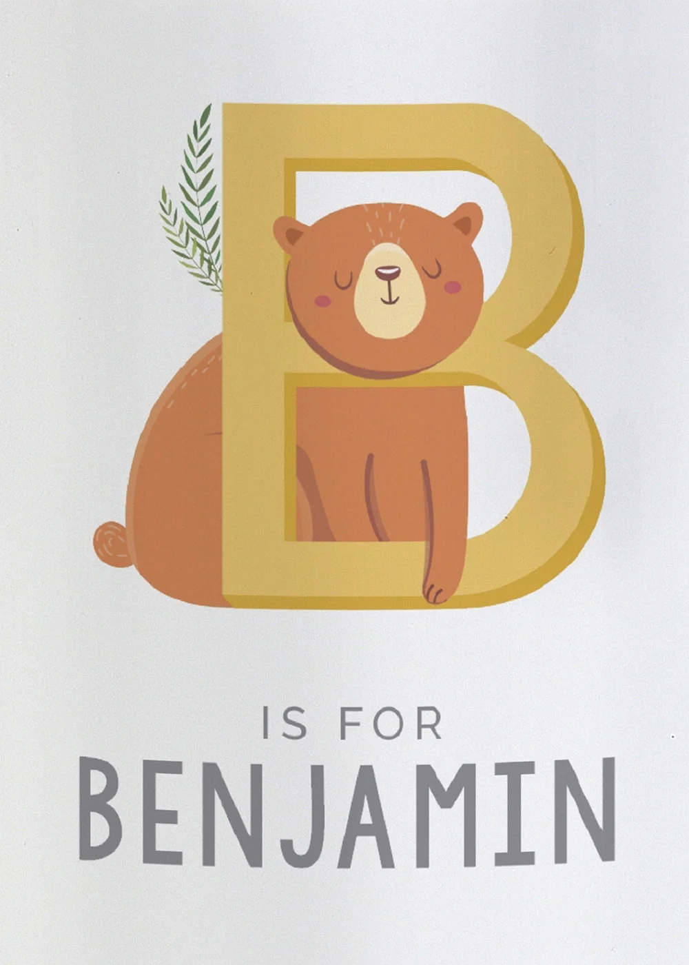 Personalised Memento Company White Animal Alphabet Plastic Mug - One Size Image 2