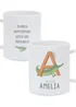 Personalised Memento Company White Animal Alphabet Plastic Mug - One Size Image 1