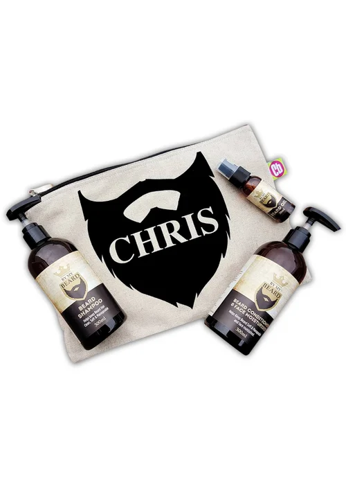 Personalised Memento Company Stone Name Only Beard Kit - One Size Image 4