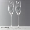 Personalised Memento Company Clear Hand Cut Heart Celebration Pair of Flutes with Gift Box - One Size Image 5