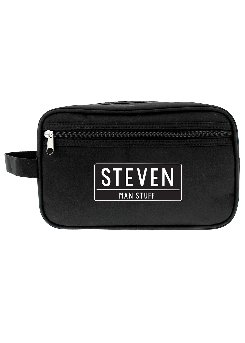 Personalised Memento Company Black Toiletry Bag - One Size Image 3