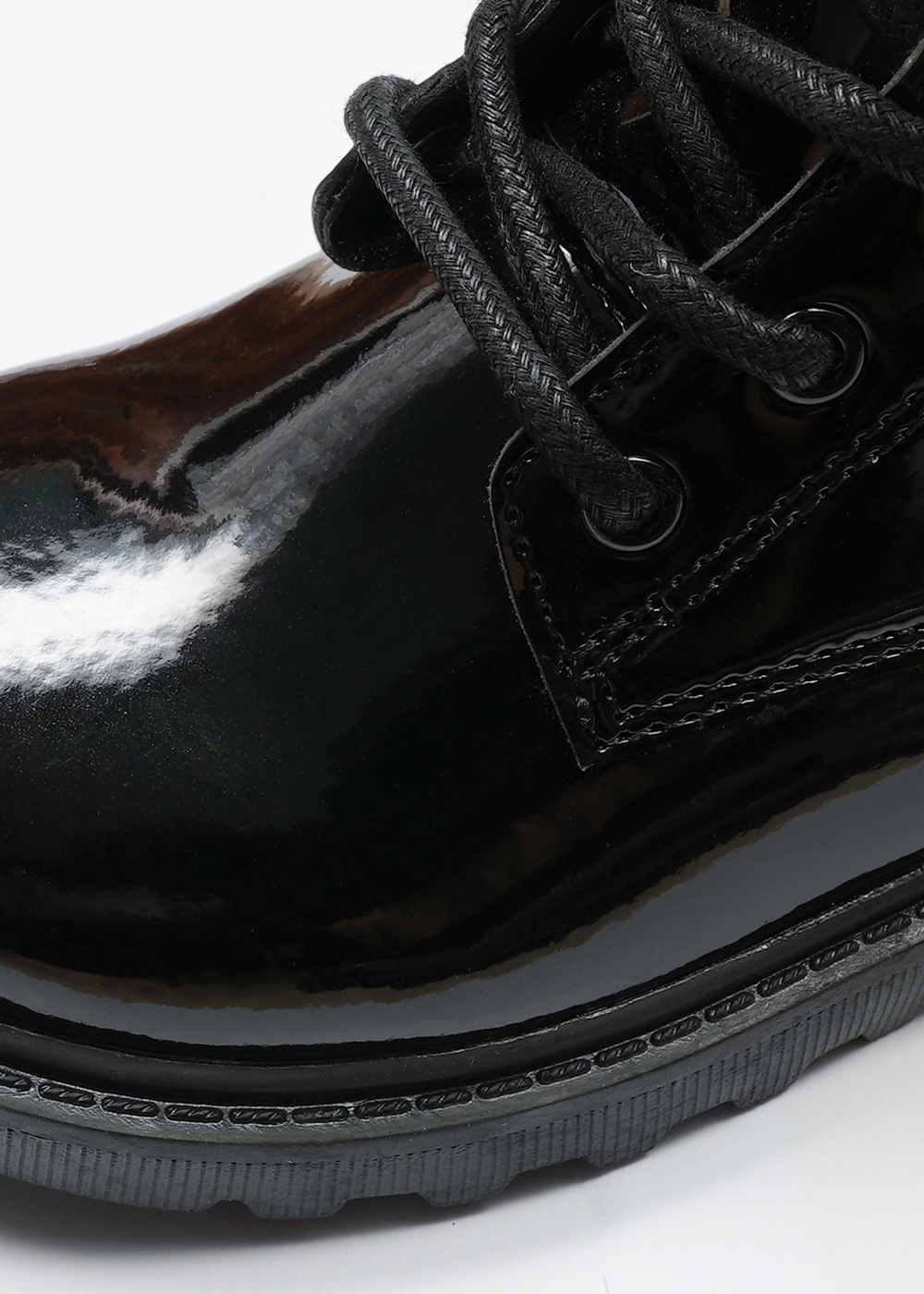 ToeZone Holly Black Patent Leather Unicorn Boot (Younger 8 - Older 2) - 13 Infants Image 5