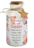 Personalised Memento Company Clear Floral LED Glass Jar - One Size Image 1
