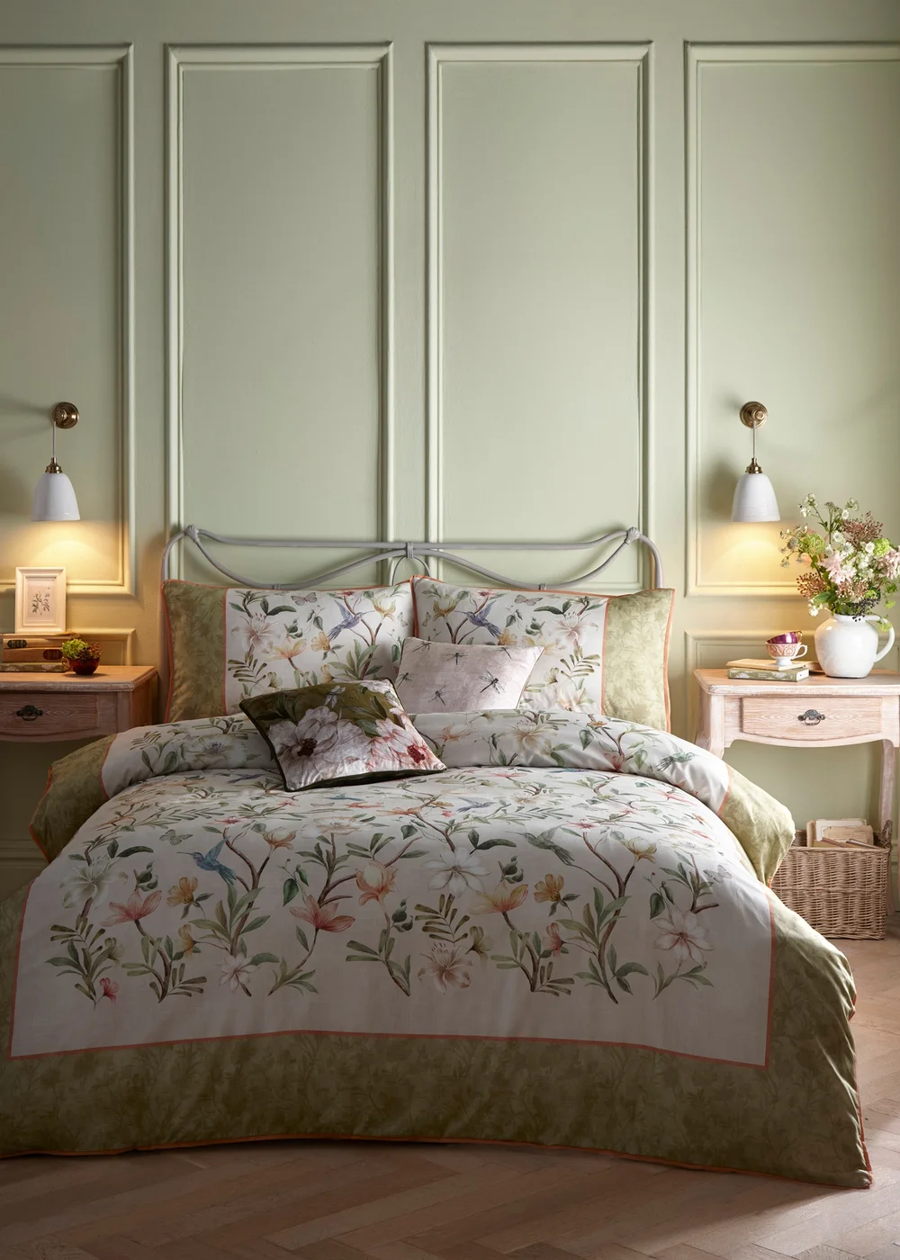 Appletree Heritage Fiorella Natural Duvet Cover Set - Double Image 5