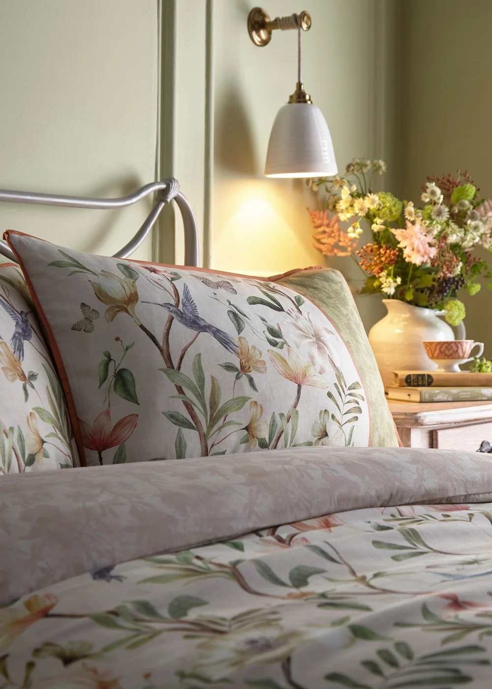 Appletree Heritage Fiorella Natural Duvet Cover Set - Double Image 2