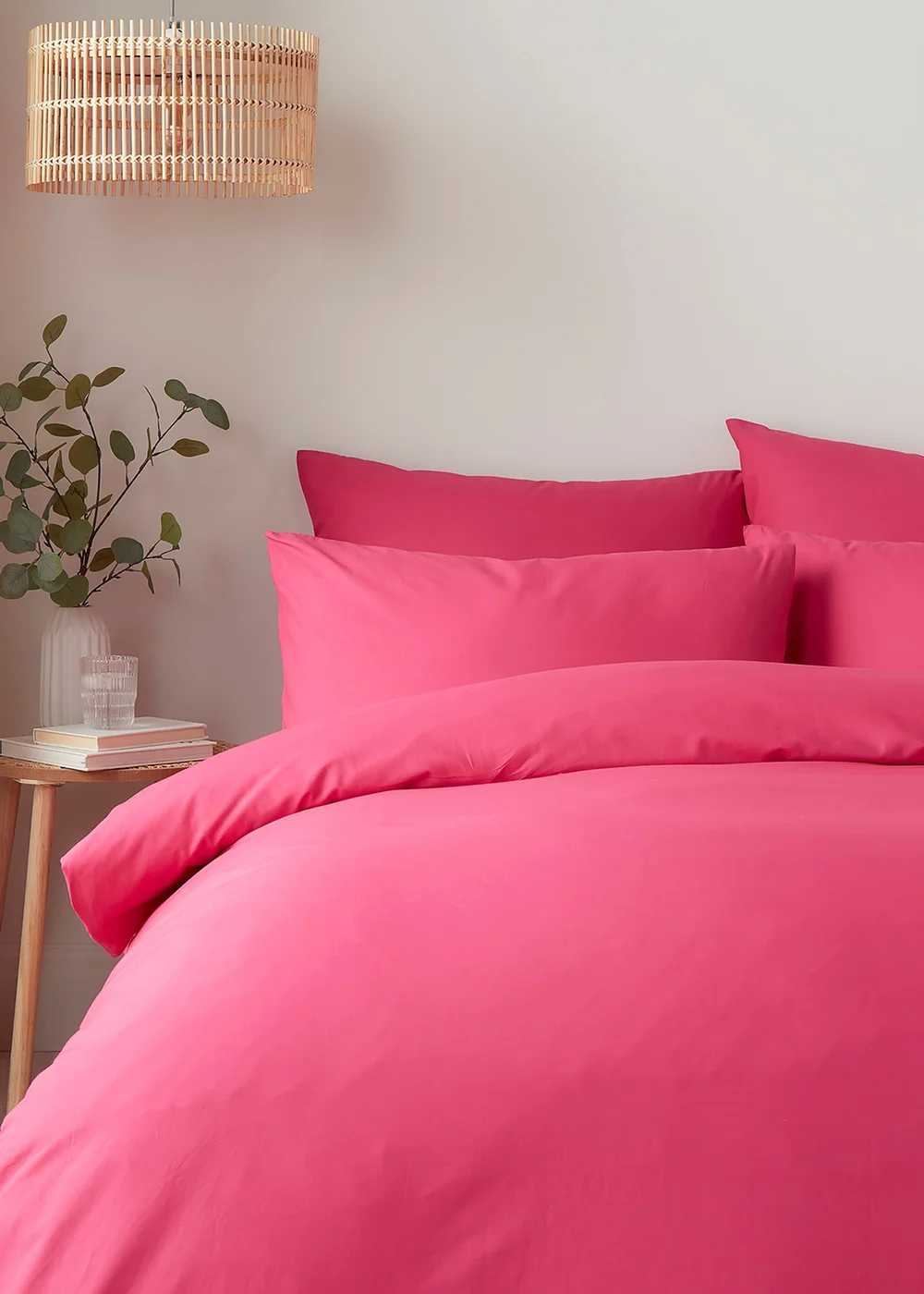 Appletree Style Pure Cotton Pink Duvet Cover Set - Single Image 2