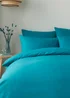 Appletree Style Pure Cotton Teal Duvet Cover Set - Single Image 2