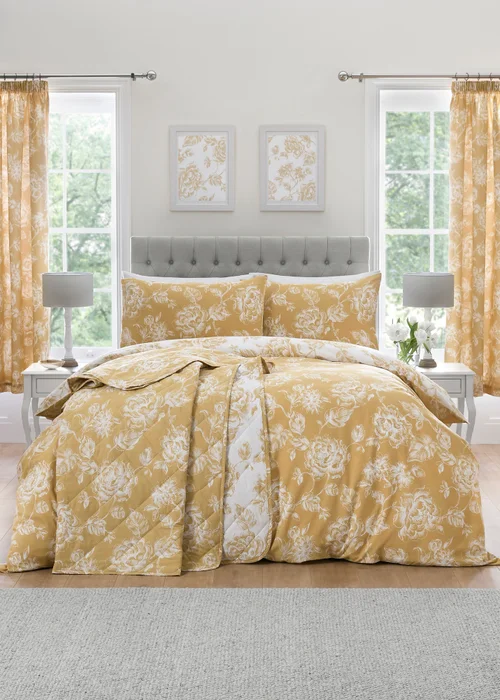 Dreams & Drapes Design Mishka Gold Duvet Cover Set - Single Image 5