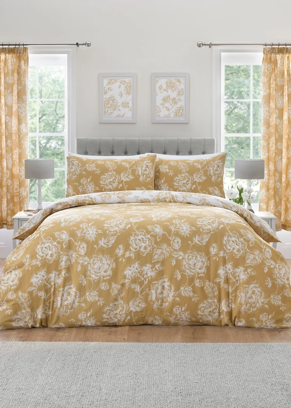 Dreams & Drapes Design Mishka Gold Duvet Cover Set - Single Image 1