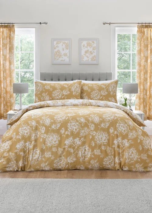 Dreams & Drapes Design Mishka Gold Duvet Cover Set - Single Image 1