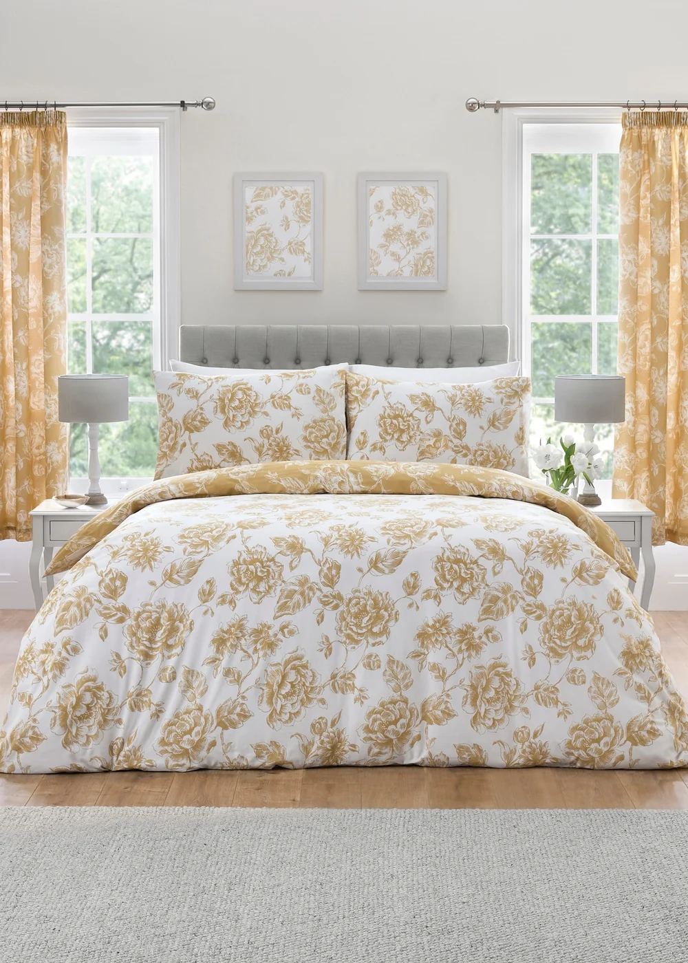 Dreams & Drapes Design Mishka Gold Duvet Cover Set - Single Image 4