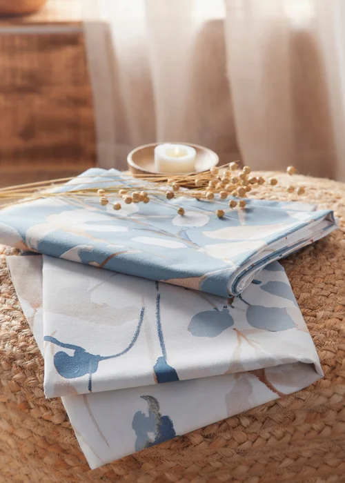Drift Home Anya Blue Duvet Cover Set - Single Image 4
