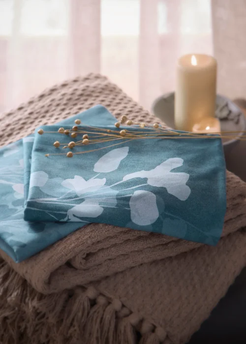 Drift Home Flynn Blue Duvet Cover Set - Single Image 4