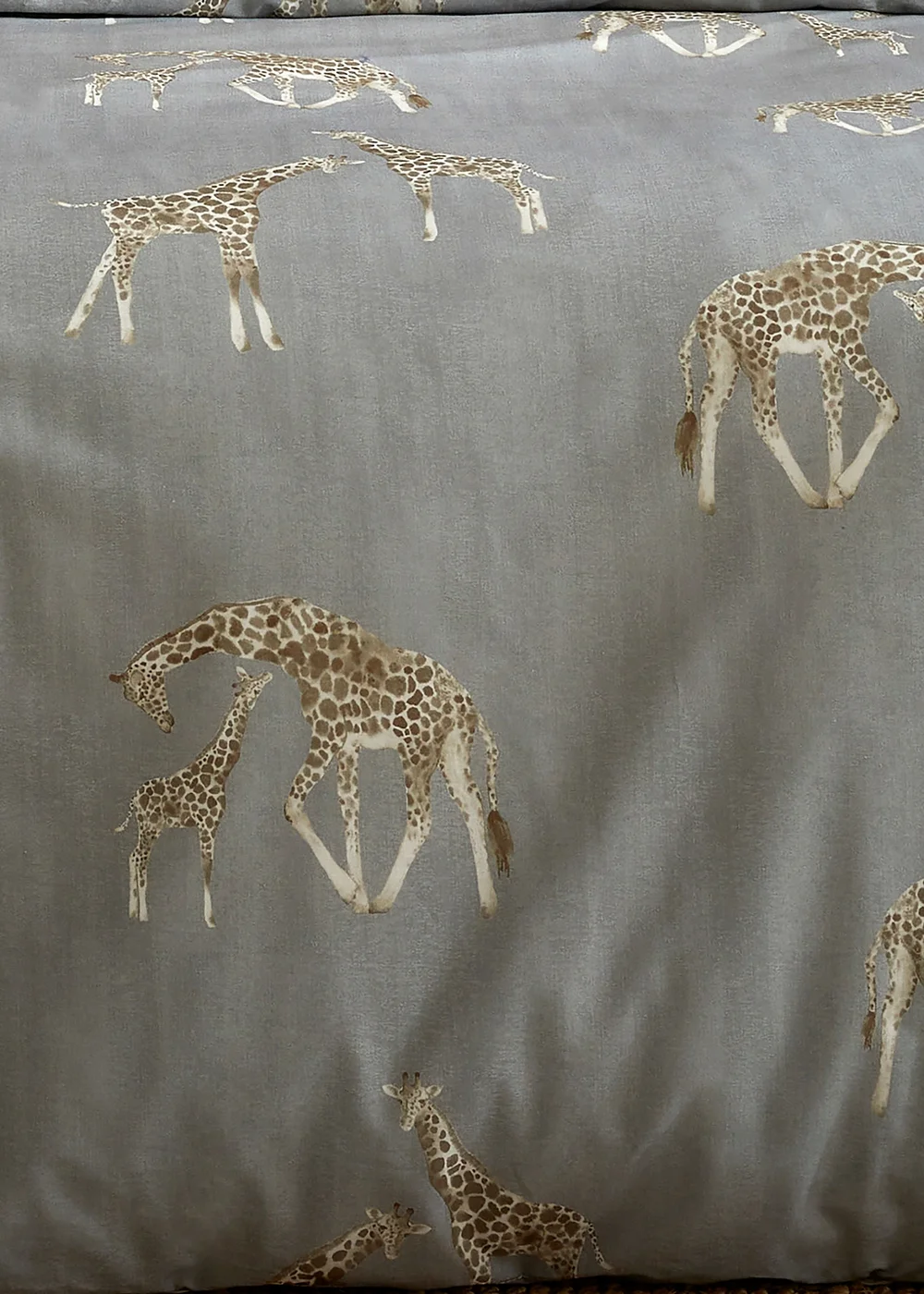 Fusion Milo Giraffe Grey Reversible Duvet Cover Set - Single Image 4