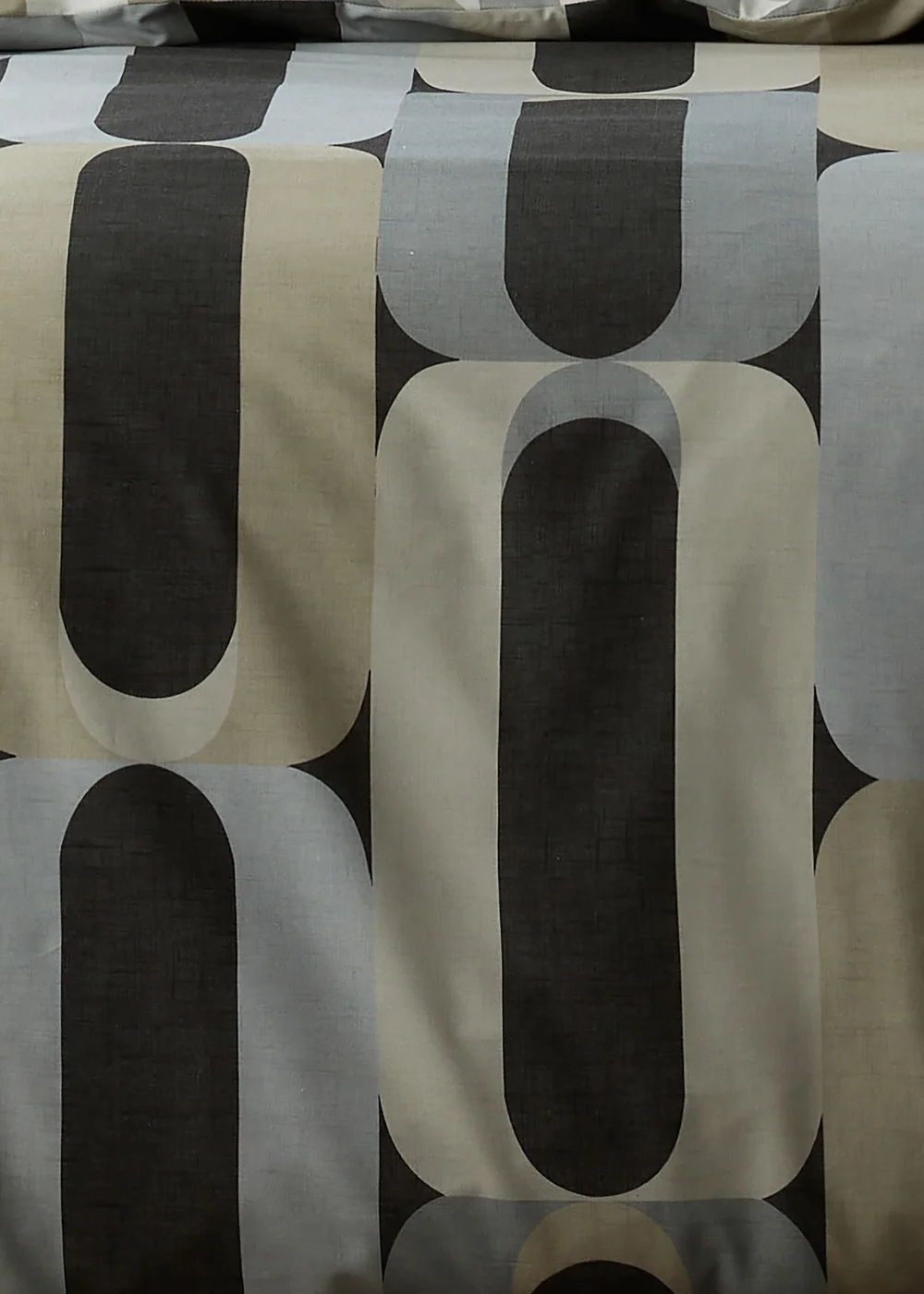 Fusion Orea Charcoal Duvet Cover Set - Single Image 4
