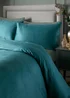Laurence Llewelyn-Bowen Montrose Teal Velvet Duvet Cover Set - Double Image 2