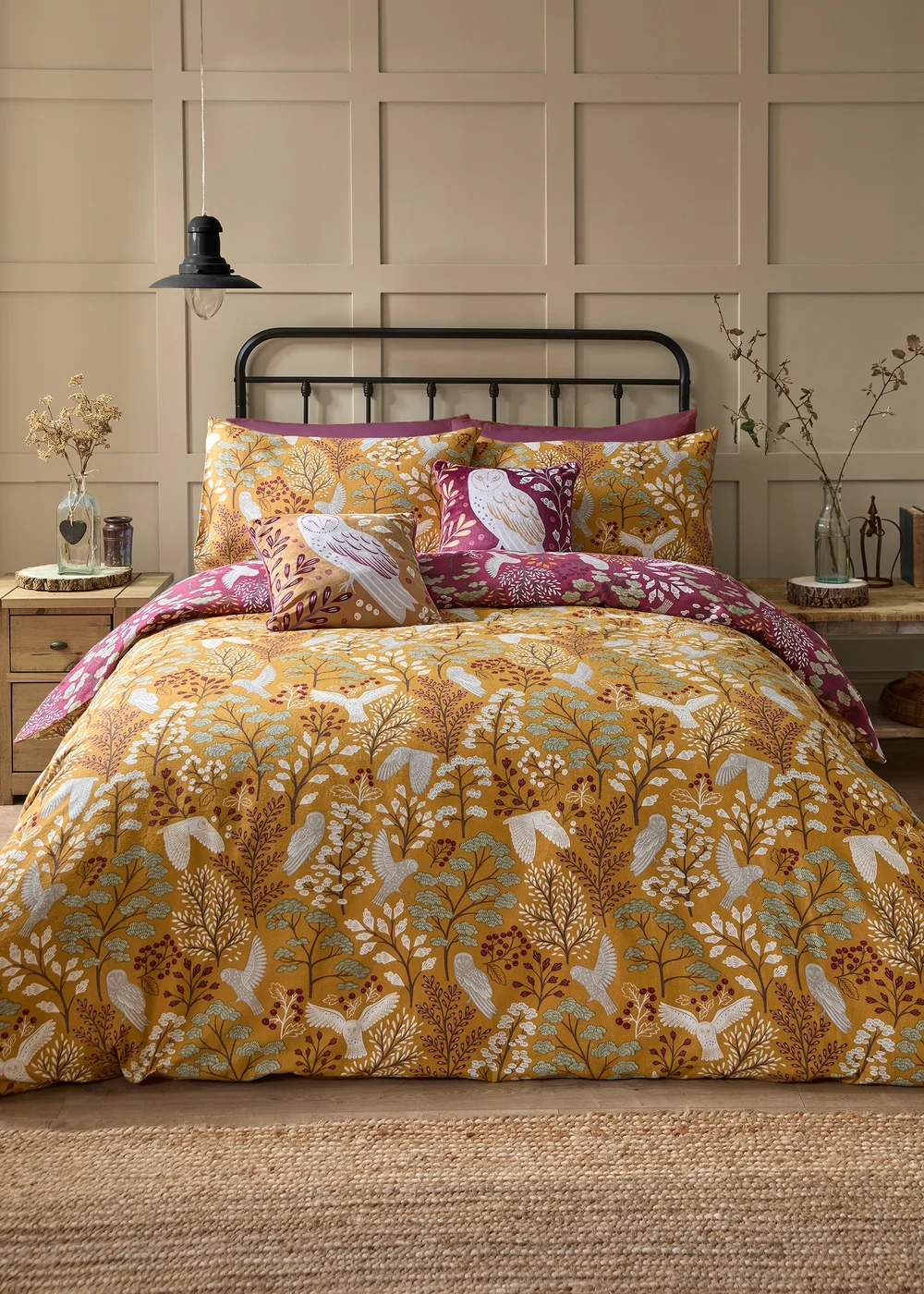Dreams & Drapes Lodge Enchanted Gold Duvet Cover Set - Single Image 5