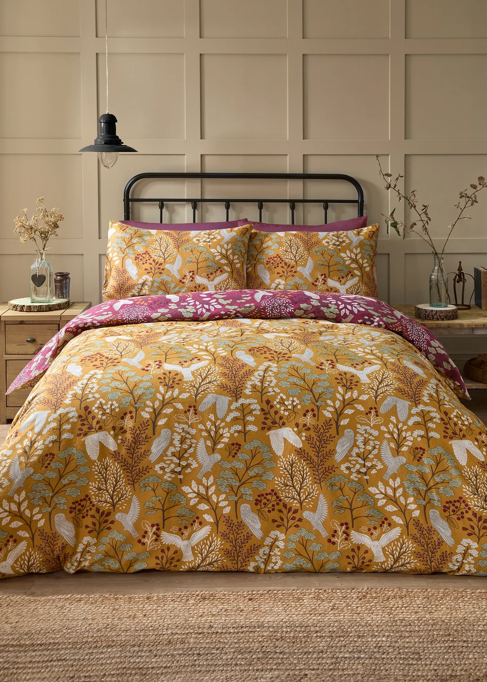 Dreams & Drapes Lodge Enchanted Gold Duvet Cover Set - Single Image 1