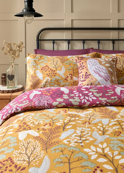 Dreams & Drapes Lodge Enchanted Gold Duvet Cover Set - Single Image 2
