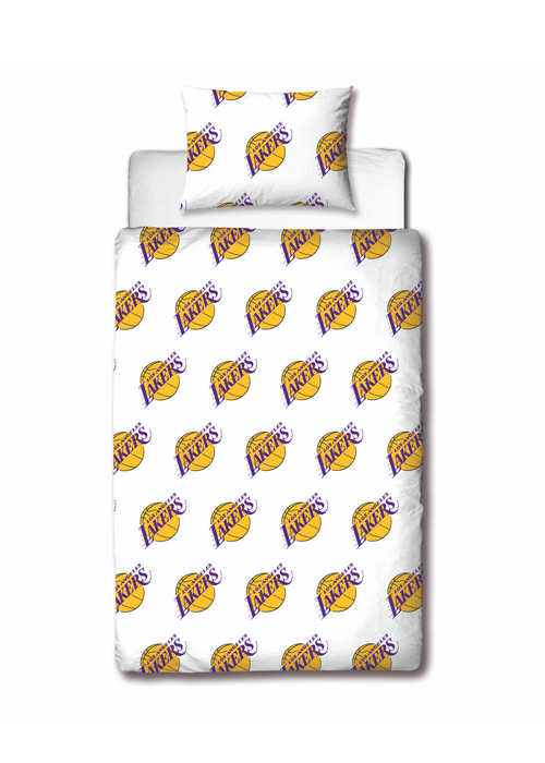 NBA Lakers Reversible Polycotton Duvet Cover Set - Double Image 3