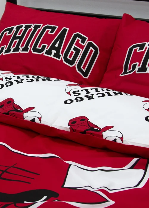 NBA Bulls Reversible Duvet Cover Set - Double Image 4