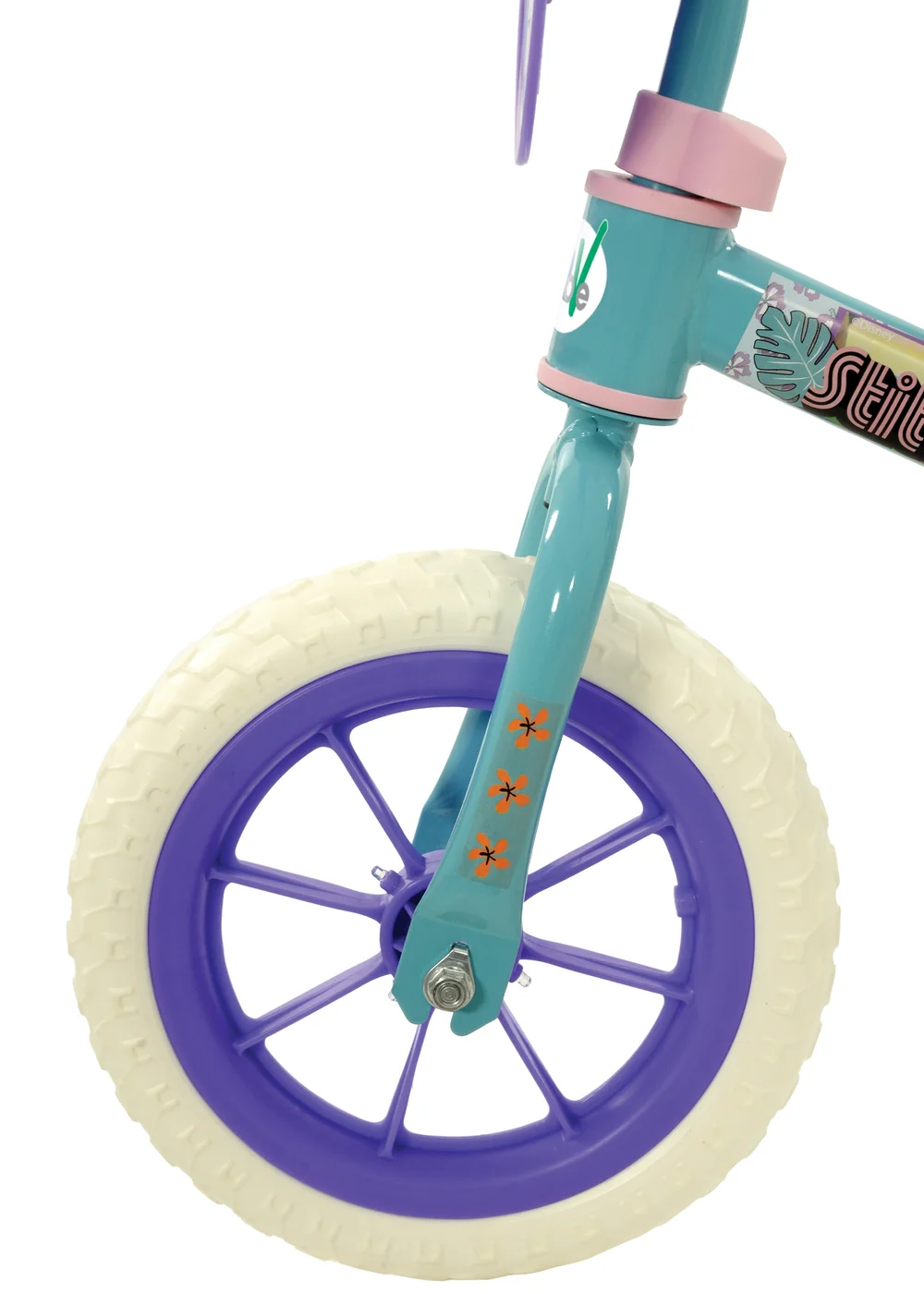 Disney Stitch Balance Bike with Light Up Wheels (12") - One Size Image 4