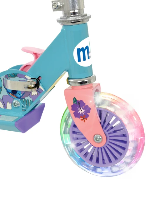 Disney Stitch Folding Inline Scooter with Light Up Wheels - One Size Image 2
