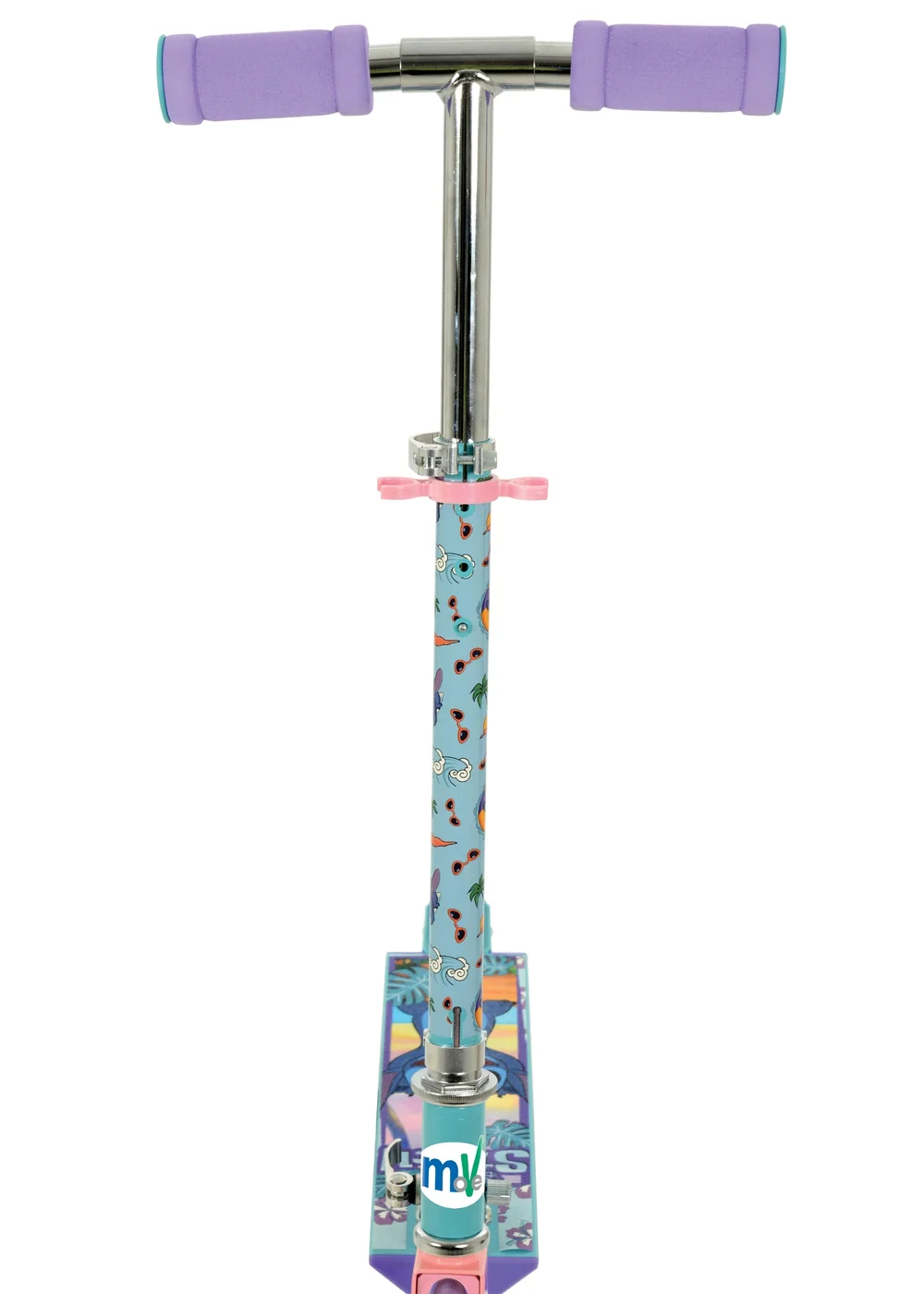 Disney Stitch Folding Inline Scooter with Light Up Wheels - One Size Image 5